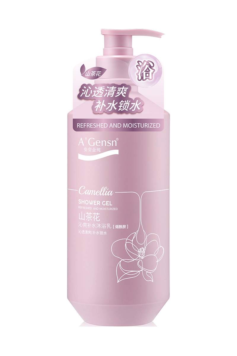 五彩堂金纯山茶花沁爽补水洗澡乳